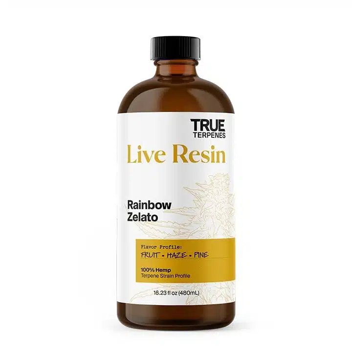 Rainbow Zelato terpenes live resin from true terpenes